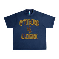 Navy wyoming cowboys apparel alumni classic arch long sleeve t shirt Urban Heavy Tee - linhVisuals