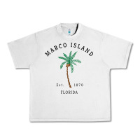 Lunar Rock womens marco island florida colorful palm tree retro novelty art v nec Urban Heavy Tee - linhVisuals