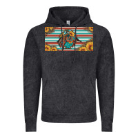 Vintage Black bucking bronco aztec shape license plate Vintage Hoodie - Artiststas