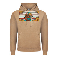 Vintage Coffee bucking bronco aztec shape license plate Vintage Hoodie - Artiststas