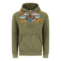 Vintage Olive bucking bronco aztec shape license plate Vintage Hoodie - Artiststas