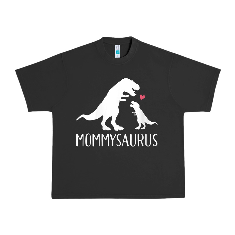 Womens Mommysaurus Mom And Baby Dinosaur V Neck T Shirt Urban Heavy Tee by linhVisuals | Teevron