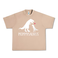 Burro womens mommysaurus mom and baby dinosaur v neck t shirt Urban Heavy Tee - linhVisuals