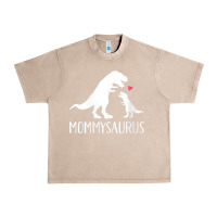French Oak womens mommysaurus mom and baby dinosaur v neck t shirt Urban Heavy Tee - linhVisuals