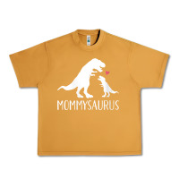 Peanut Butter womens mommysaurus mom and baby dinosaur v neck t shirt Urban Heavy Tee - linhVisuals