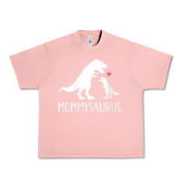 Salmon womens mommysaurus mom and baby dinosaur v neck t shirt Urban Heavy Tee - linhVisuals