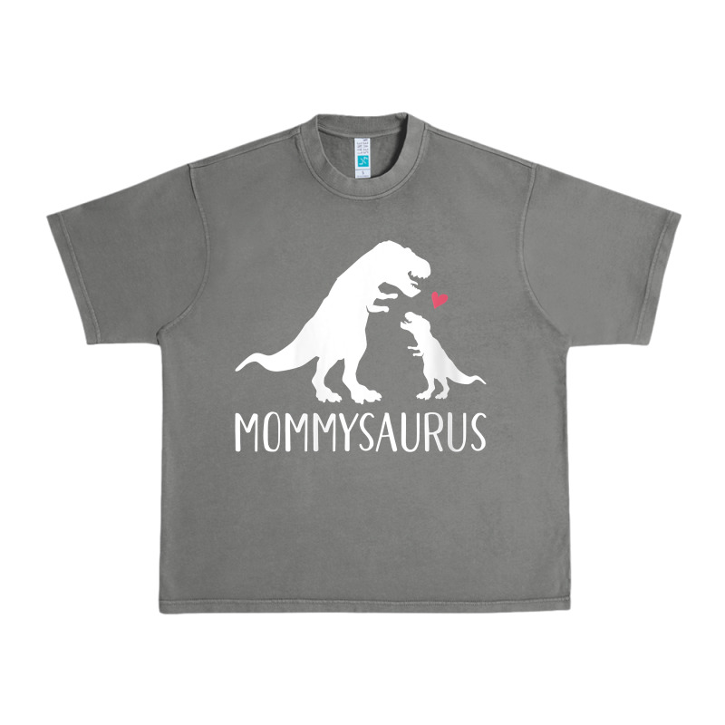 Womens Mommysaurus Mom And Baby Dinosaur V Neck T Shirt Urban Heavy Tee by linhVisuals | Teevron