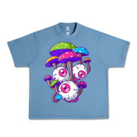 Pebble Blue psychedelic mushroom hippie magic fungus shrooms trance rave t shirt Urban Heavy Tee - linhVisuals