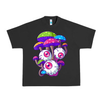 Pigment Black psychedelic mushroom hippie magic fungus shrooms trance rave t shirt Urban Heavy Tee - linhVisuals
