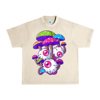Sandshell psychedelic mushroom hippie magic fungus shrooms trance rave t shirt Urban Heavy Tee - linhVisuals