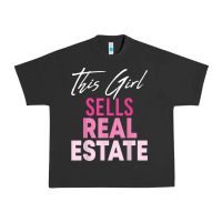 Pigment Black this girl sells real estate realtor real estate agent broker t shirt Urban Heavy Tee - linhVisuals