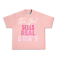 Salmon this girl sells real estate realtor real estate agent broker t shirt Urban Heavy Tee - linhVisuals