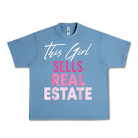 Pebble Blue this girl sells real estate realtor real estate agent broker t shirt Urban Heavy Tee - linhVisuals