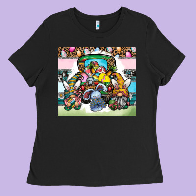 Easter Ladies Tee Designed By Cowhidedigitalart