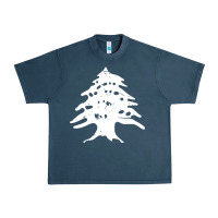 Midnight Navy retro lebanon cedar lebanese Urban Heavy Tee - linhVisuals