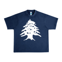 Navy retro lebanon cedar lebanese Urban Heavy Tee - linhVisuals