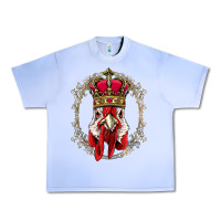 Grape Ice chicken chick king chicken wearing crown queen chicken animal 228 roos Urban Heavy Tee - linhVisuals