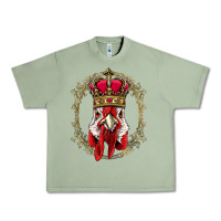 Oil Green chicken chick king chicken wearing crown queen chicken animal 228 roos Urban Heavy Tee - linhVisuals