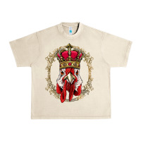 Sandshell chicken chick king chicken wearing crown queen chicken animal 228 roos Urban Heavy Tee - linhVisuals