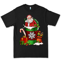 Black Christmas Santa Claus Coffee Cup Premium Tee - FaDigitalArtStudio