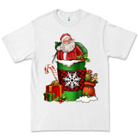 White Christmas Santa Claus Coffee Cup Premium Tee - FaDigitalArtStudio