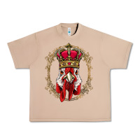 Burro chicken chick king chicken wearing crown queen chicken animal 228 roos Urban Heavy Tee - linhVisuals