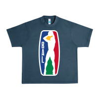 Midnight Navy basketball africa league Urban Heavy Tee - linhVisuals