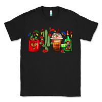 Black Mexico Coffee Cups With Cactus And Tequila Bottle Classic Tee - FaDigitalArtStudio