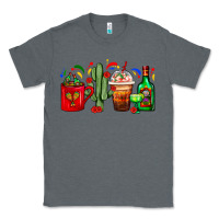 Charcoal Heather Mexico Coffee Cups With Cactus And Tequila Bottle Classic Tee - FaDigitalArtStudio