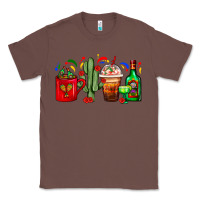 Chestnut Mexico Coffee Cups With Cactus And Tequila Bottle Classic Tee - FaDigitalArtStudio