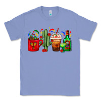 Colony Blue Mexico Coffee Cups With Cactus And Tequila Bottle Classic Tee - FaDigitalArtStudio