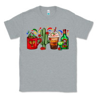 Heather Grey Mexico Coffee Cups With Cactus And Tequila Bottle Classic Tee - FaDigitalArtStudio