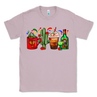 Lilac Mexico Coffee Cups With Cactus And Tequila Bottle Classic Tee - FaDigitalArtStudio