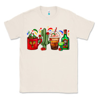 Natural Mexico Coffee Cups With Cactus And Tequila Bottle Classic Tee - FaDigitalArtStudio