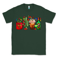 Sports Green Mexico Coffee Cups With Cactus And Tequila Bottle Classic Tee - FaDigitalArtStudio