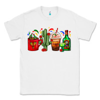 White Mexico Coffee Cups With Cactus And Tequila Bottle Classic Tee - FaDigitalArtStudio