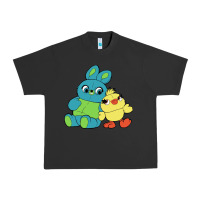 Pigment Black bunny and ducky Urban Heavy Tee - linhVisuals