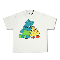 Pistachio bunny and ducky Urban Heavy Tee - linhVisuals