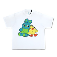 White bunny and ducky Urban Heavy Tee - linhVisuals