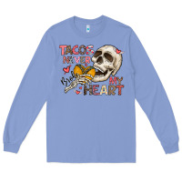 Colony Blue Tacos Never Broke My Heart Long Sleeve Tee - CowhideDigitalArt