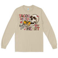 Mushroom Tacos Never Broke My Heart Long Sleeve Tee - CowhideDigitalArt