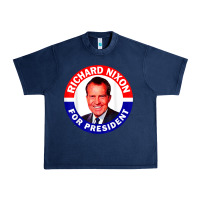 Navy richard nixon president usa vote election campaign t shirt Urban Heavy Tee - linhVisuals