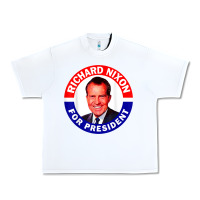 White richard nixon president usa vote election campaign t shirt Urban Heavy Tee - linhVisuals