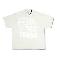 Pistachio i like trains Urban Heavy Tee - linhVisuals