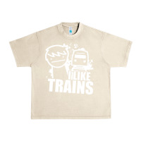 Sandshell i like trains Urban Heavy Tee - linhVisuals