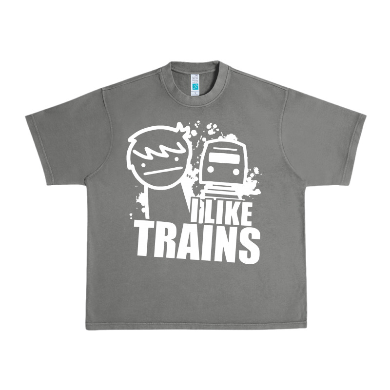 I Like Trains Urban Heavy Tee by linhVisuals | Teevron
