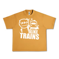 Peanut Butter i like trains Urban Heavy Tee - linhVisuals
