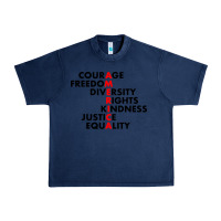 Navy anti trump resist Urban Heavy Tee - linhVisuals