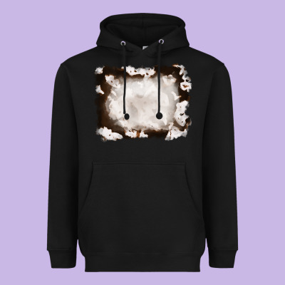 Cowhide Frames Background Heavyweight Hoodie Designed By Ranaportraitstore