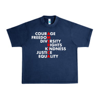 Navy anti trump resist Urban Heavy Tee - linhVisuals